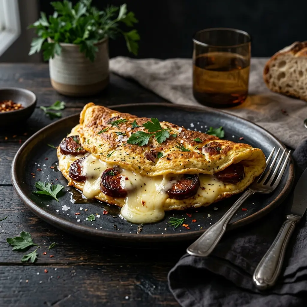 SUCUK KAŞARLI OMLET
