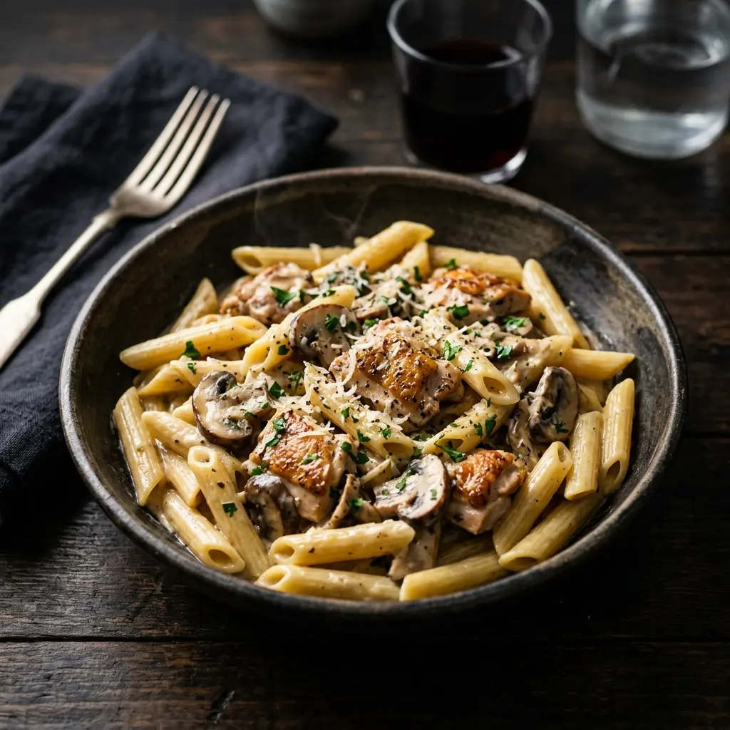 TAVUK MANTAR PENNE